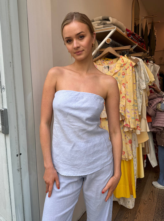 The Linen Tube Top in Cloud