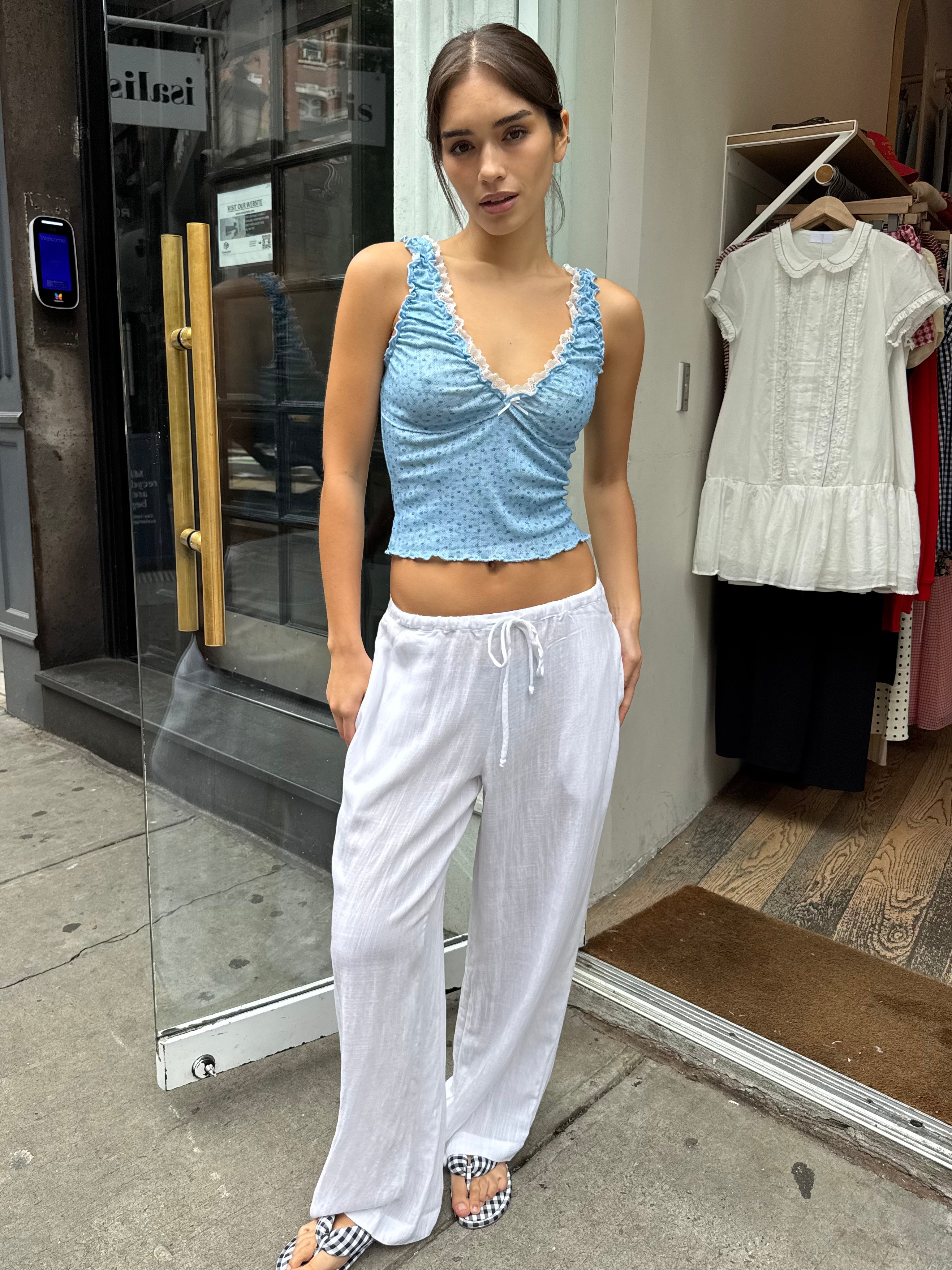 Angela Pants in White
