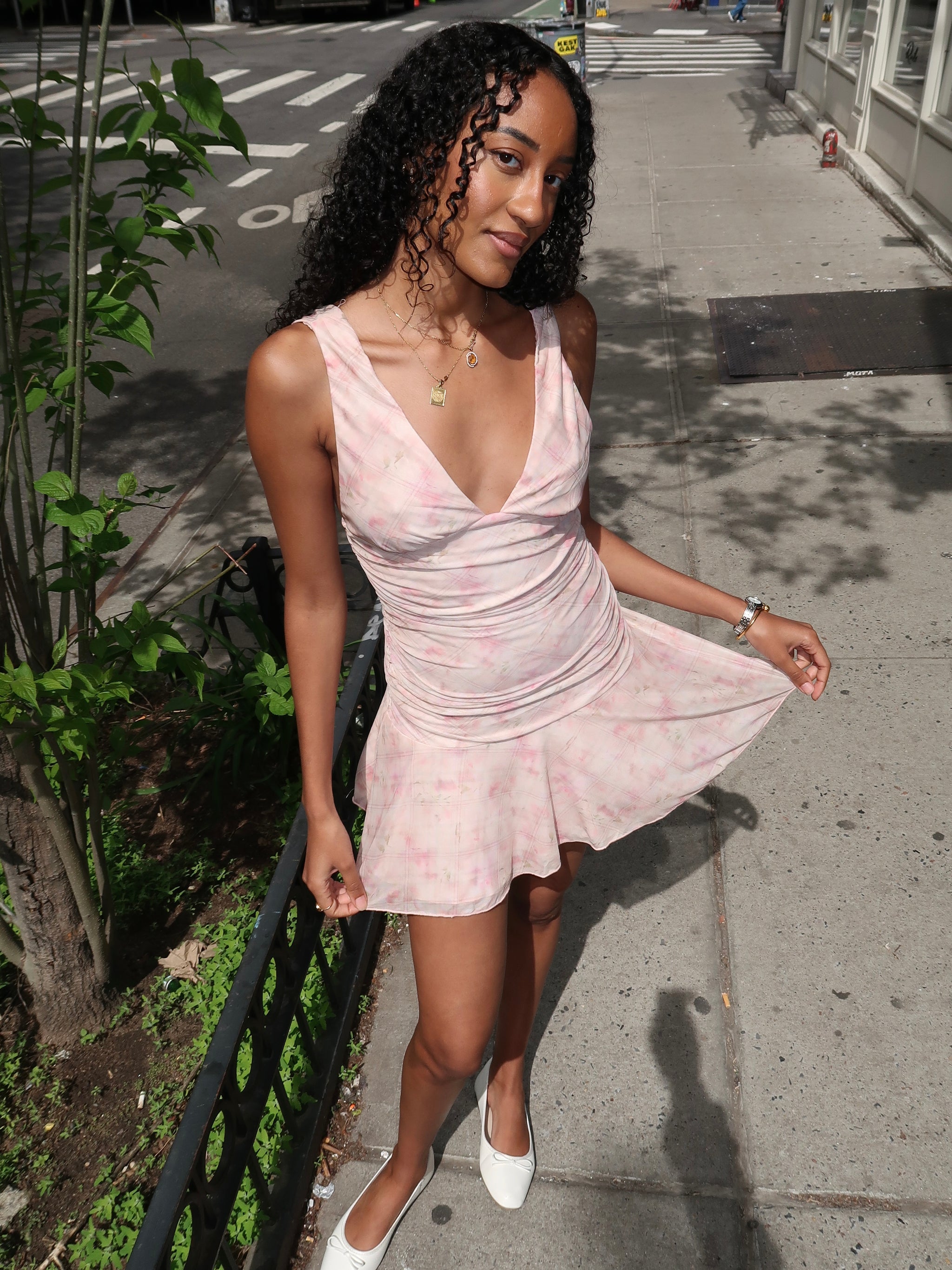 mady mini dress Vestido Mini Floral Maddy - Verde Salvia