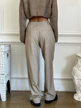 Load image into Gallery viewer, CharChar Loose Fit Trouser in Tan Stripe
