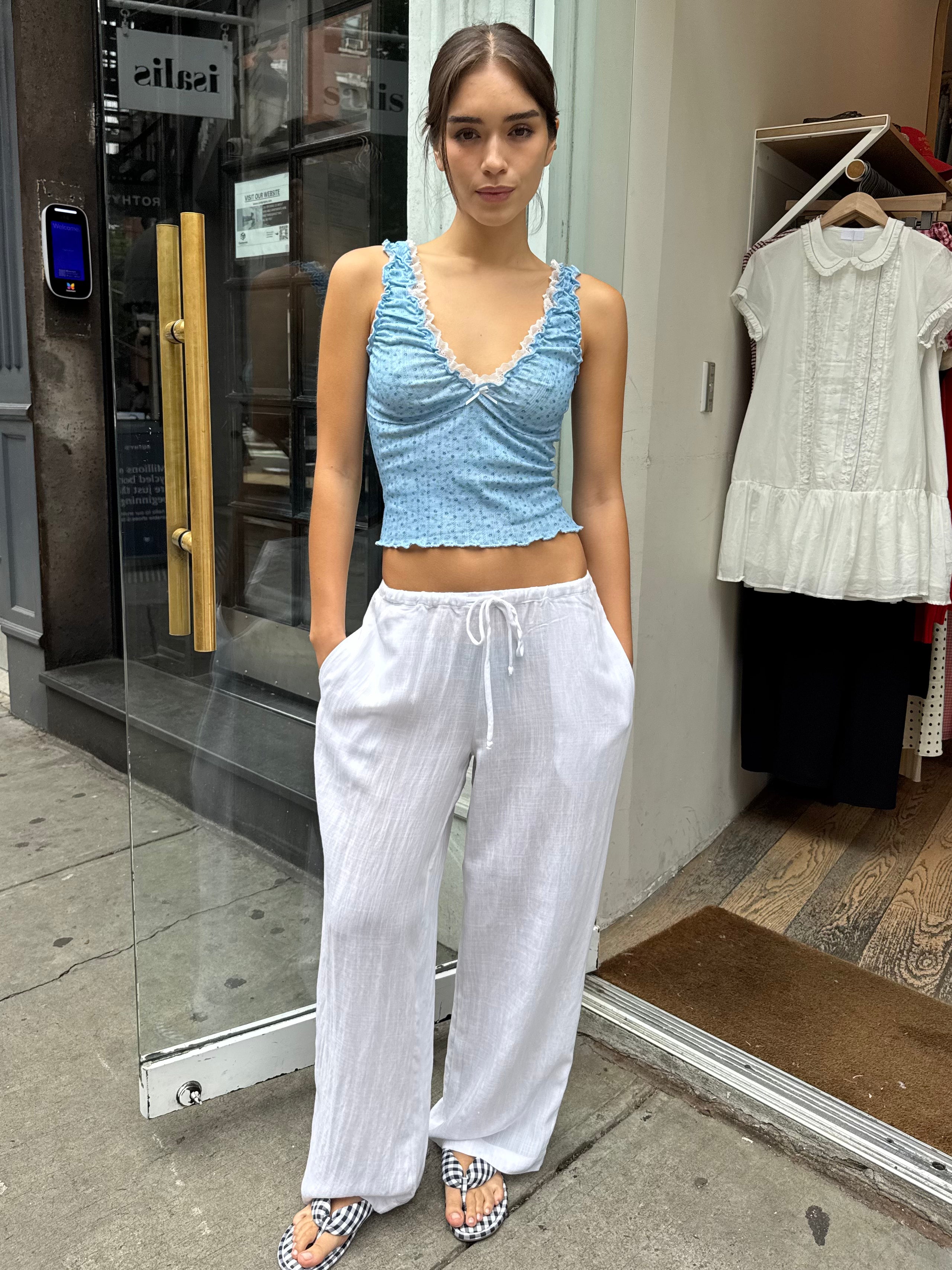 Angela Pants in White