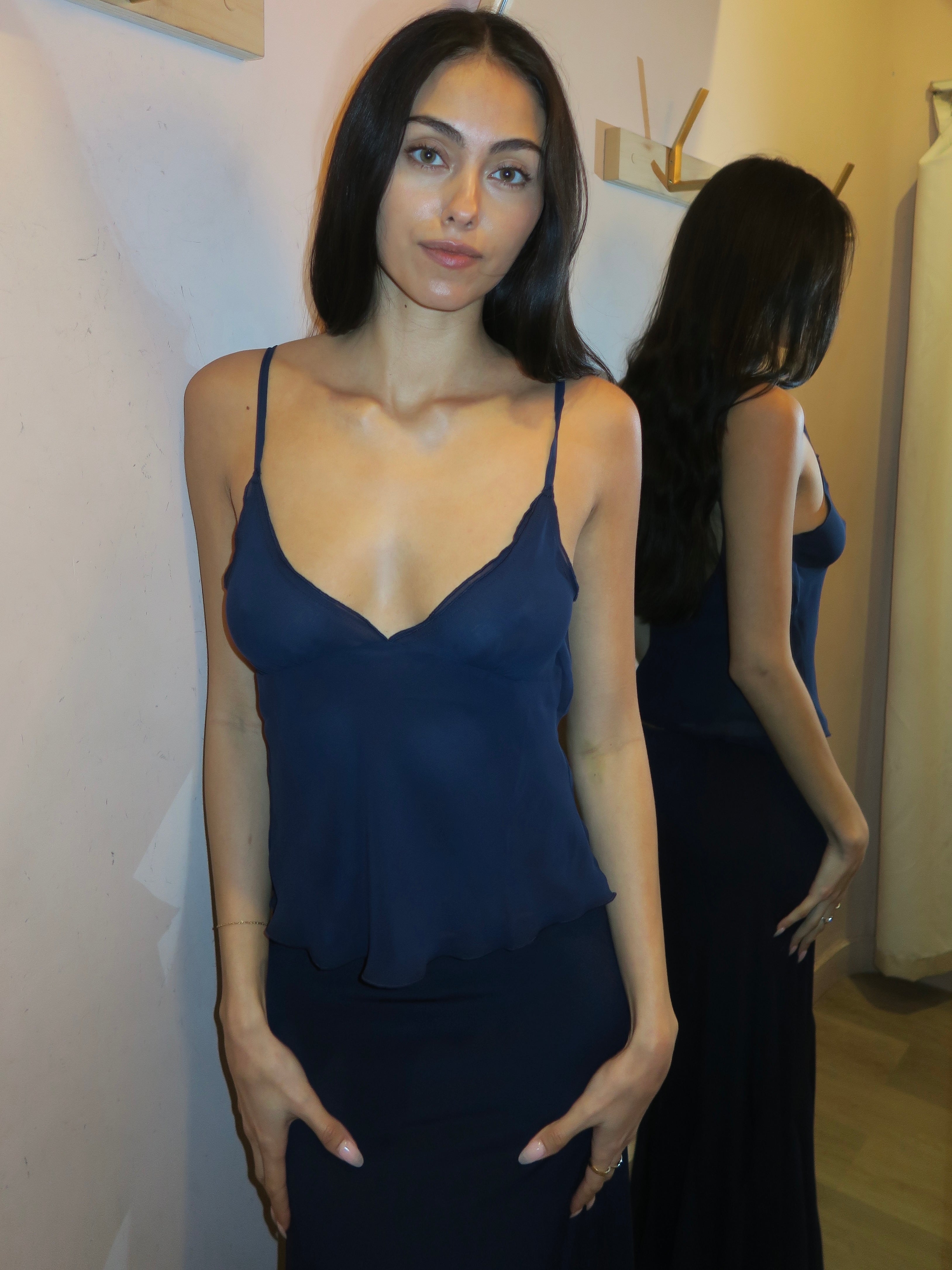 Izzy Top in Navy