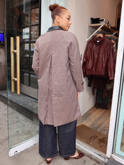 Raiden Coat in Brown Plaid