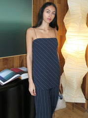Peyson Top in Ink/Ivory Stripe