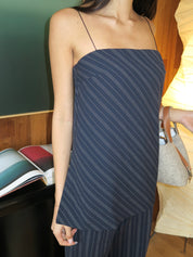 Peyson Top in Ink/Ivory Stripe