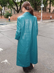 Brixton Teal Green Long Coat