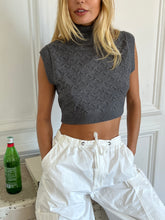 Load image into Gallery viewer, Castiel Knitted Vest in Slate
