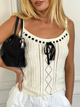 Load image into Gallery viewer, Demetria Sweater Tank in Ivory
