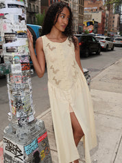 Sally Cutwork Maxi Dress in Ivory