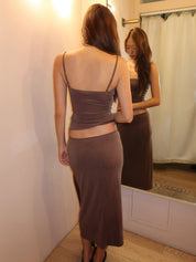 Cascade Skirt in Brown