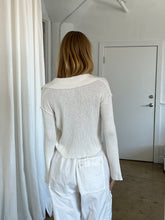 Load image into Gallery viewer, Grayson Collared Cardigan in White
