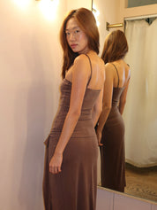 Cascade Top in Brown