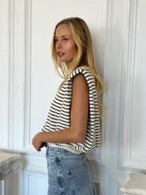 Load image into Gallery viewer, Olivia Stripe French Terry Top
