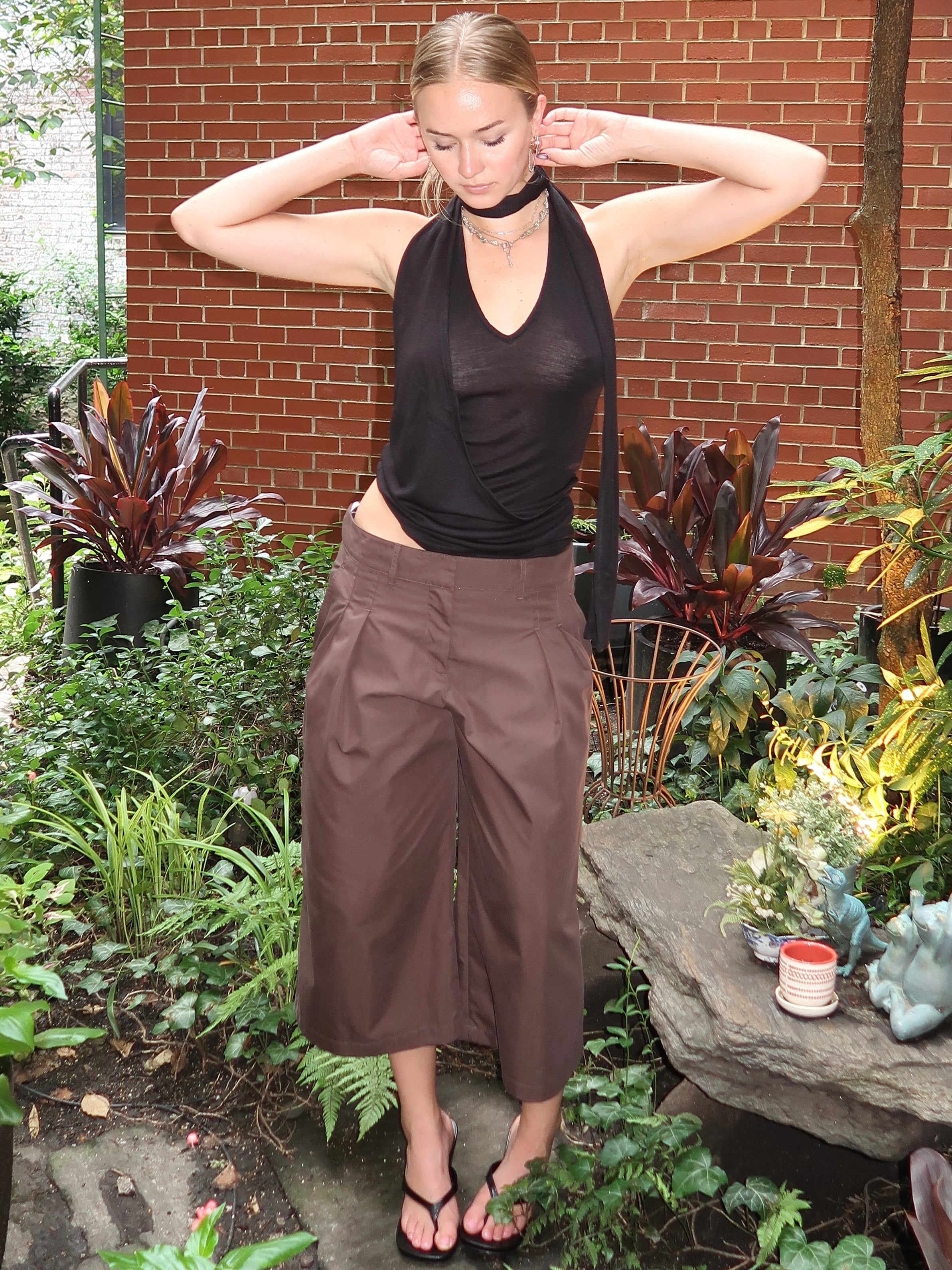 Rue Pant in Brown