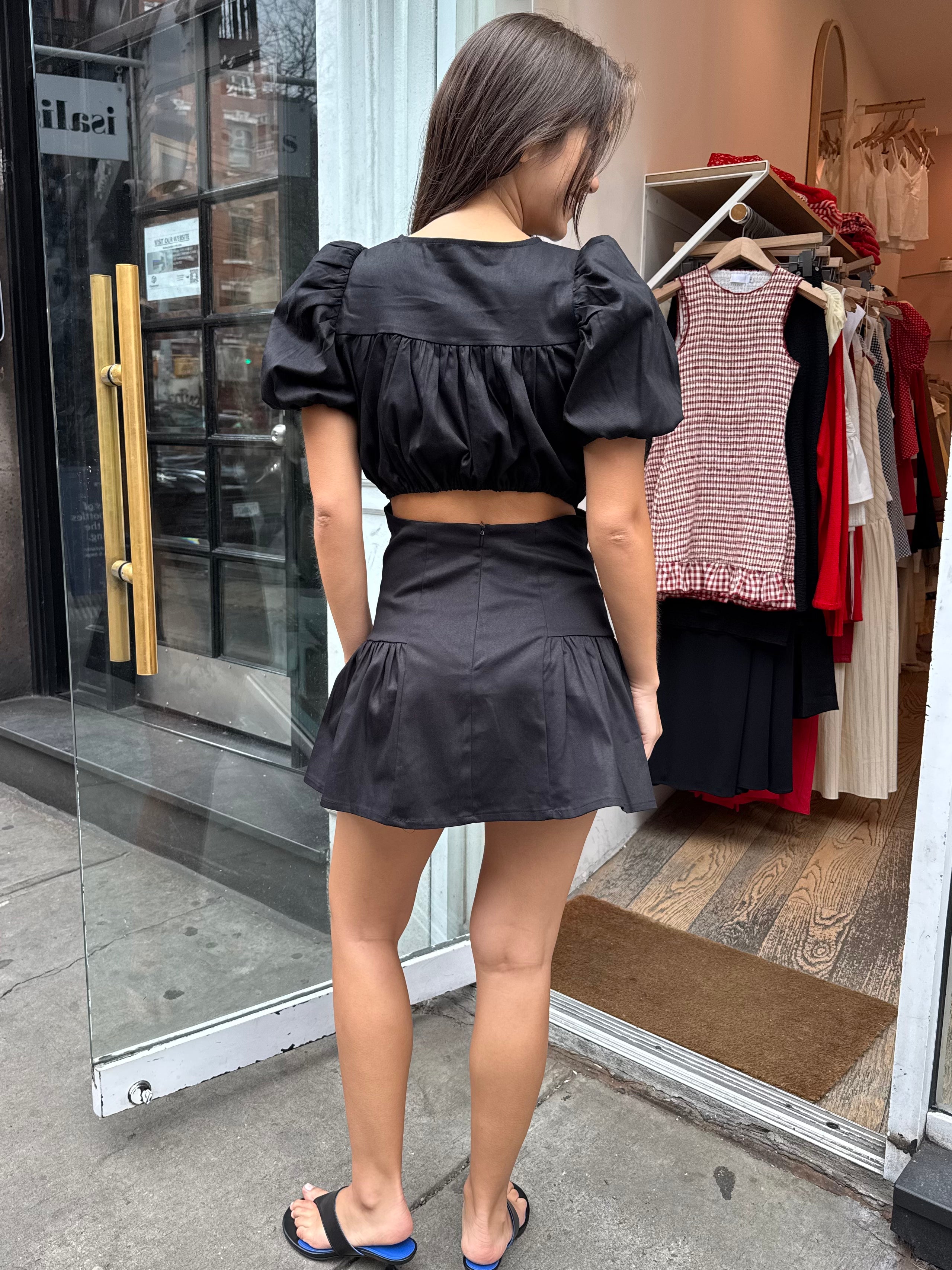 Millie Black Short Dress