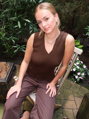 Morning Top in Dark Brown