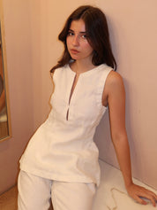 Melia Top in White