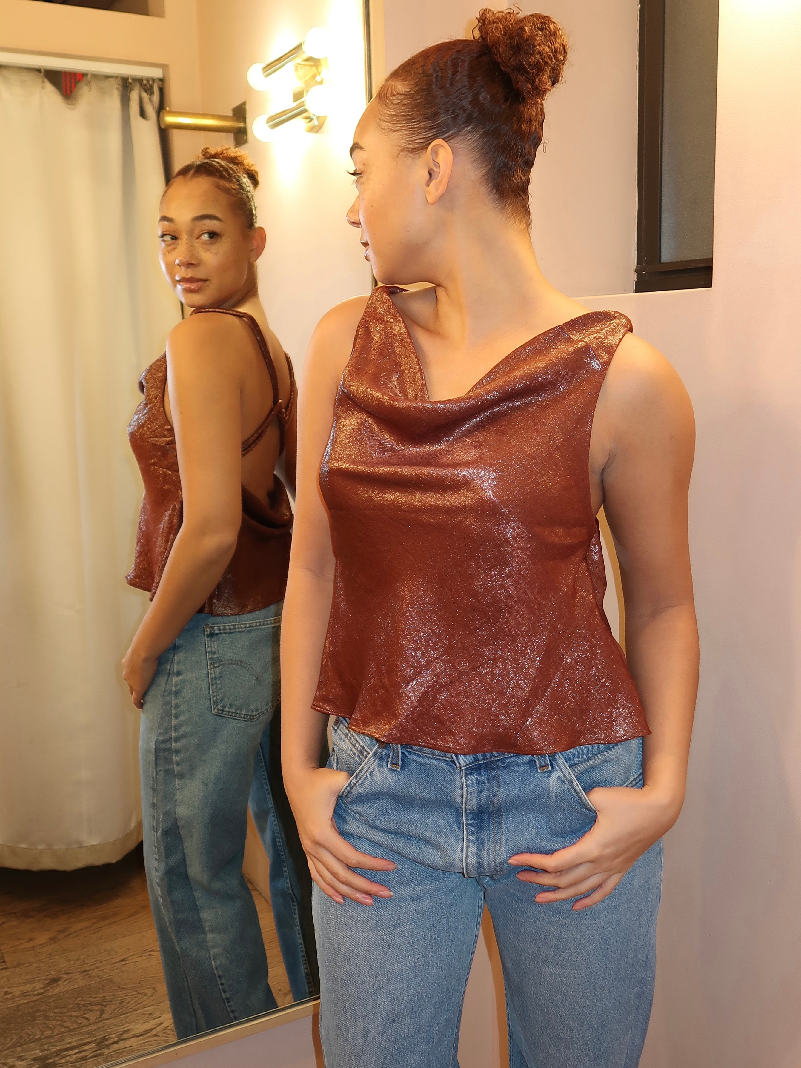 Assa Top in Sunset Gold