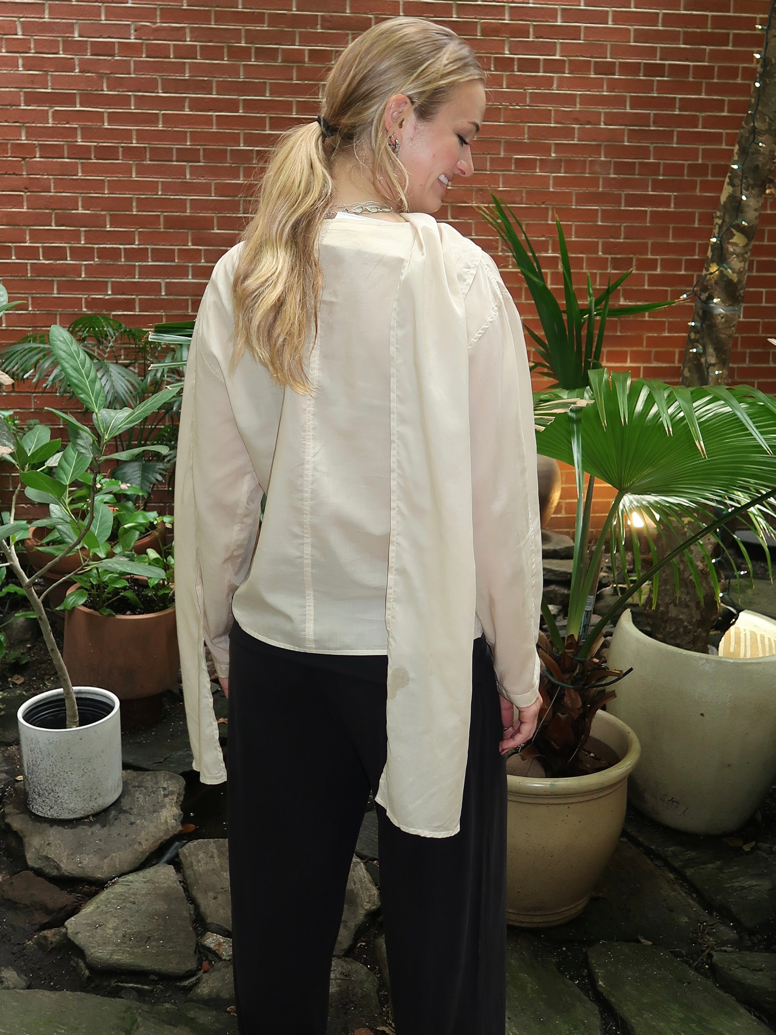 Stream Top in Cream