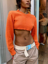 Load image into Gallery viewer, Jonah Cropped Sweater in Orange
