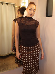 Emaretta Top in Dark Chocolate