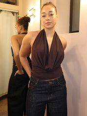 Sonnie Halter Top in Chocolate