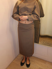 Scene Skirt in Brown