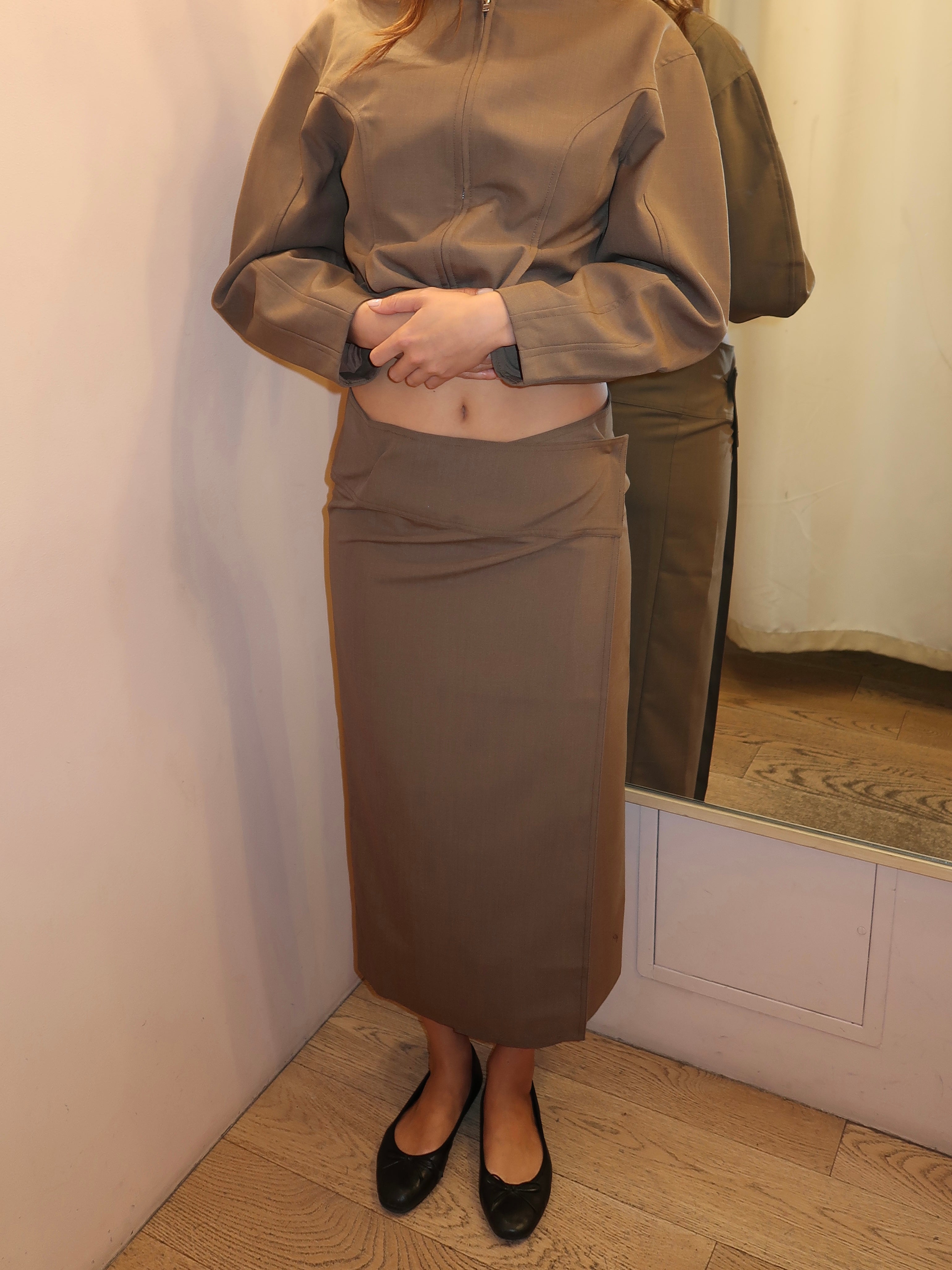 Scene Skirt in Brown