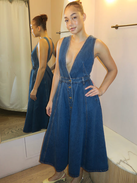 Lucien Dress in Indigo Wash – Isalis