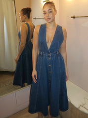 Lucien Dress in Indigo Wash
