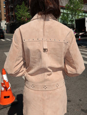 Luana Real Suede Taupe Jacket
