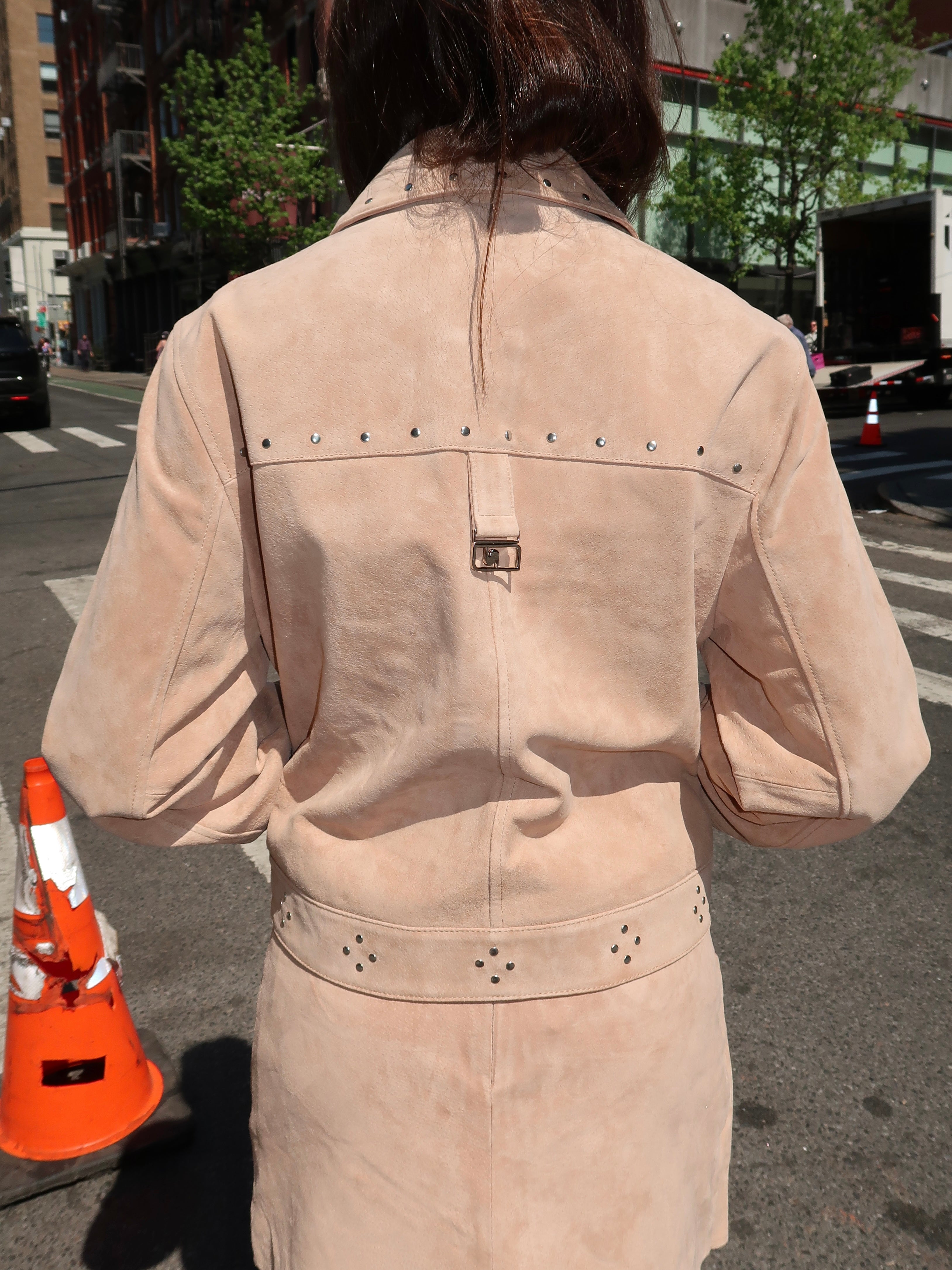 Luana Real Suede Taupe Jacket
