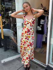Zoie Dress in Cream Multi Floral