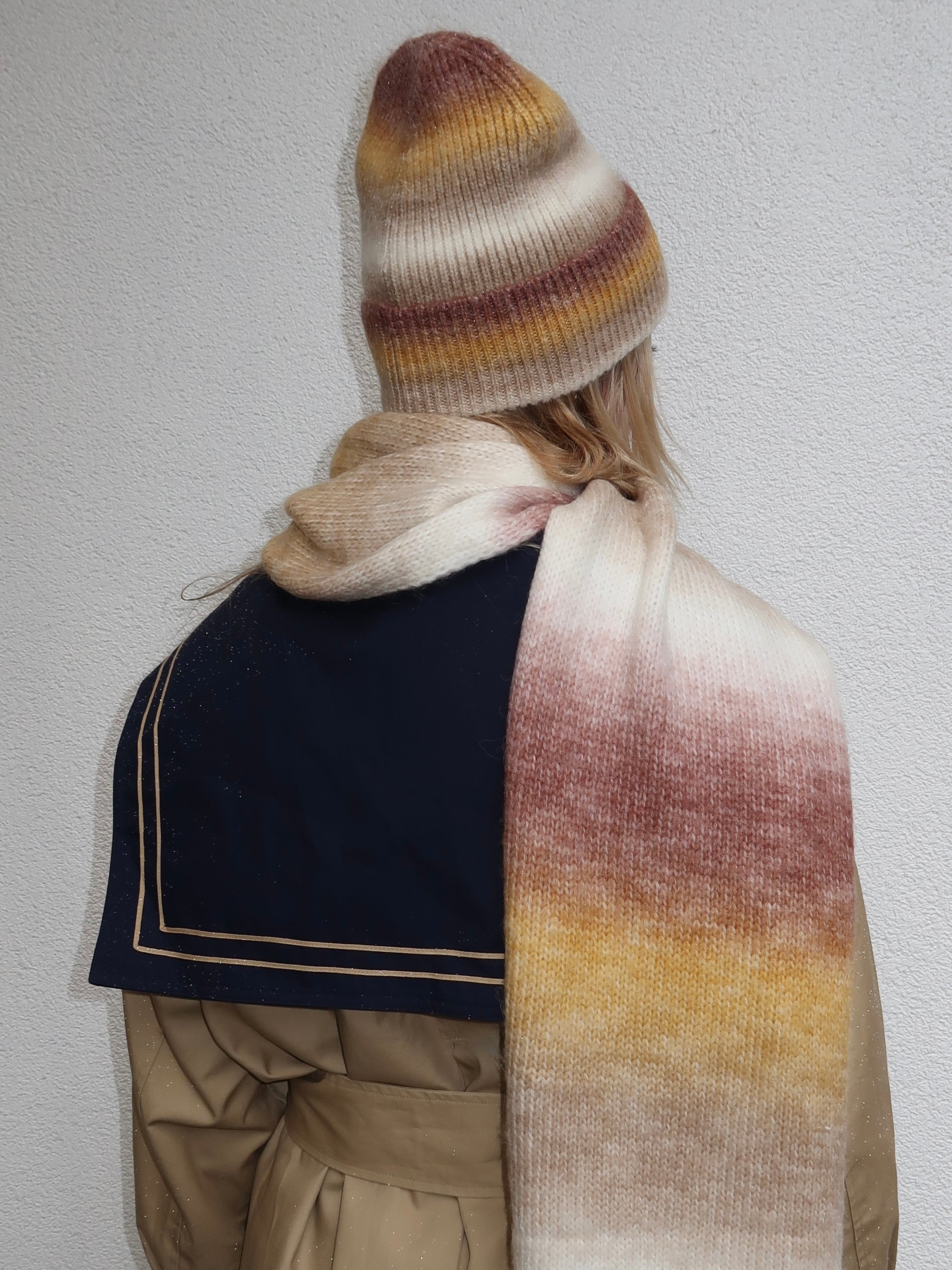 Isalis Sunset Beanie in Yellow Multi