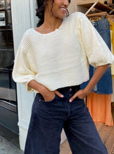 Load image into Gallery viewer, Iris Knit Sweater Top in Ivory
