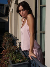 Mikayla Tank Top in Ballet Pink