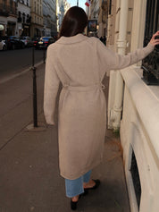 Lucine Long Cardigan in Oat