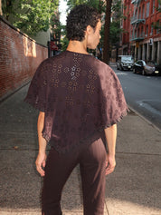 Soba Poncho in Black