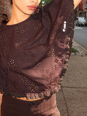 Soba Poncho in Black