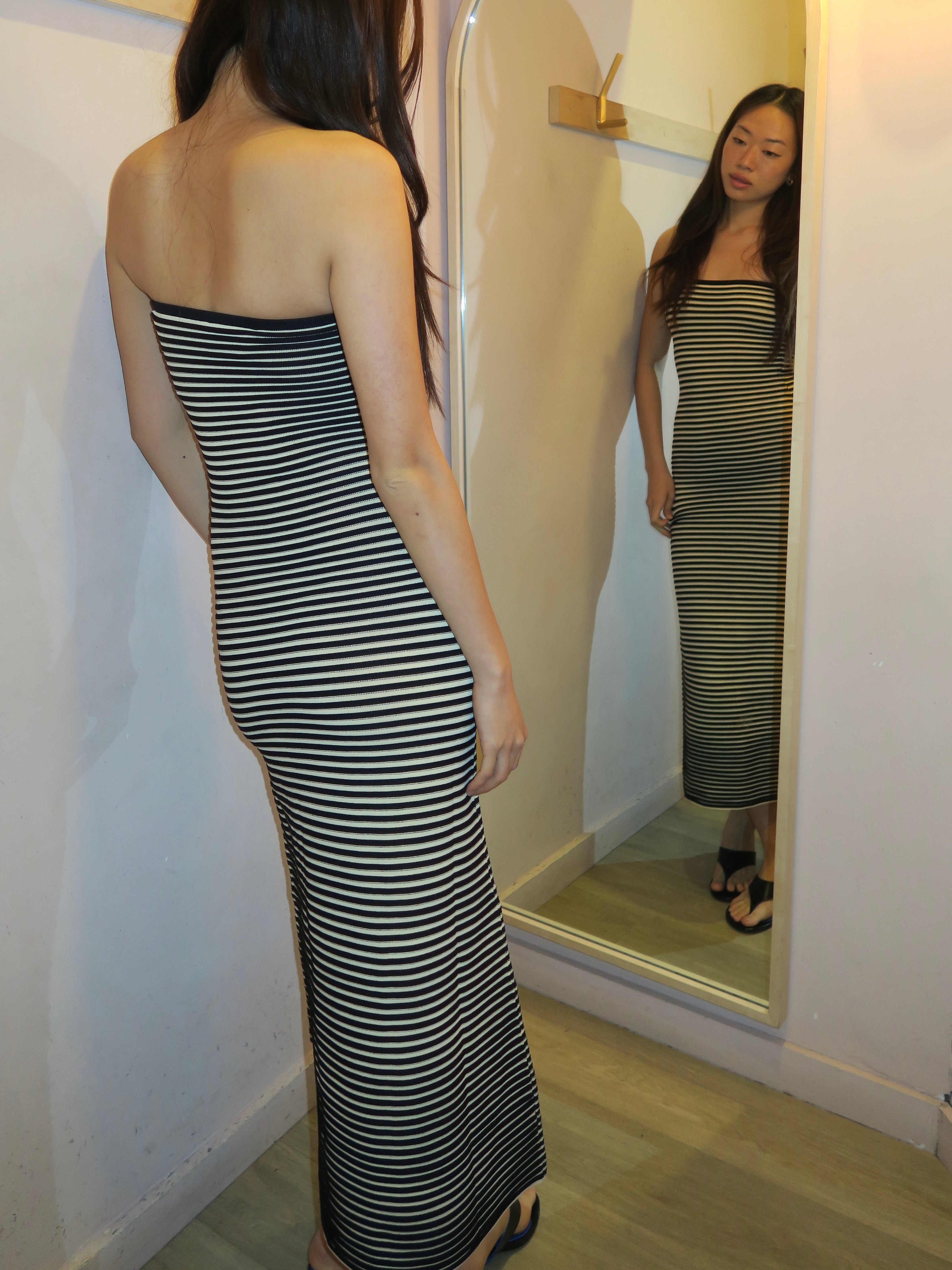 Sunmor Knit Maxi Dress in Unique Noir
