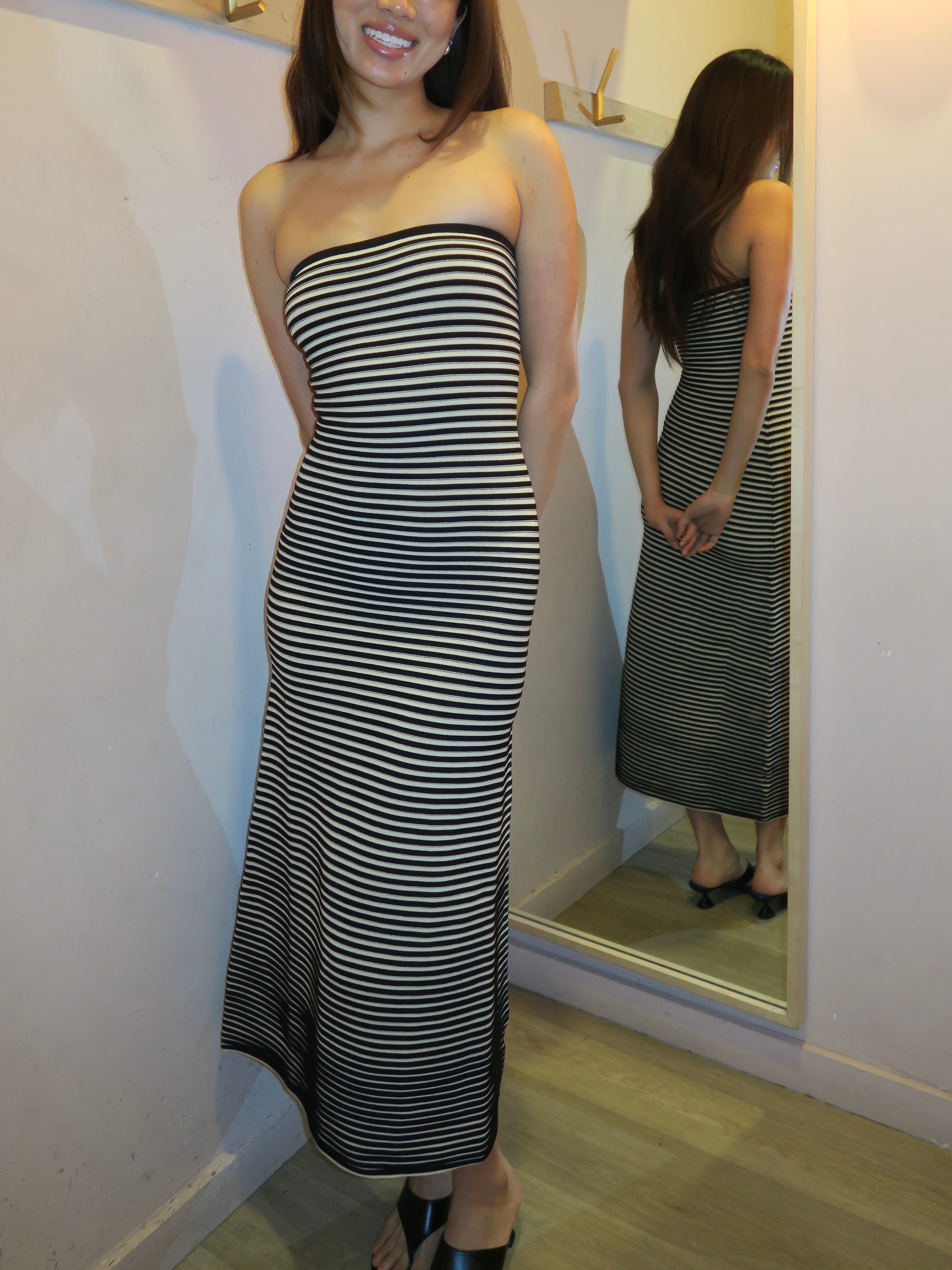 Sunmor Knit Maxi Dress in Unique Noir