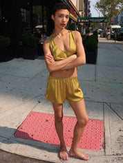 Paul Silky Shorts in Chartreuse