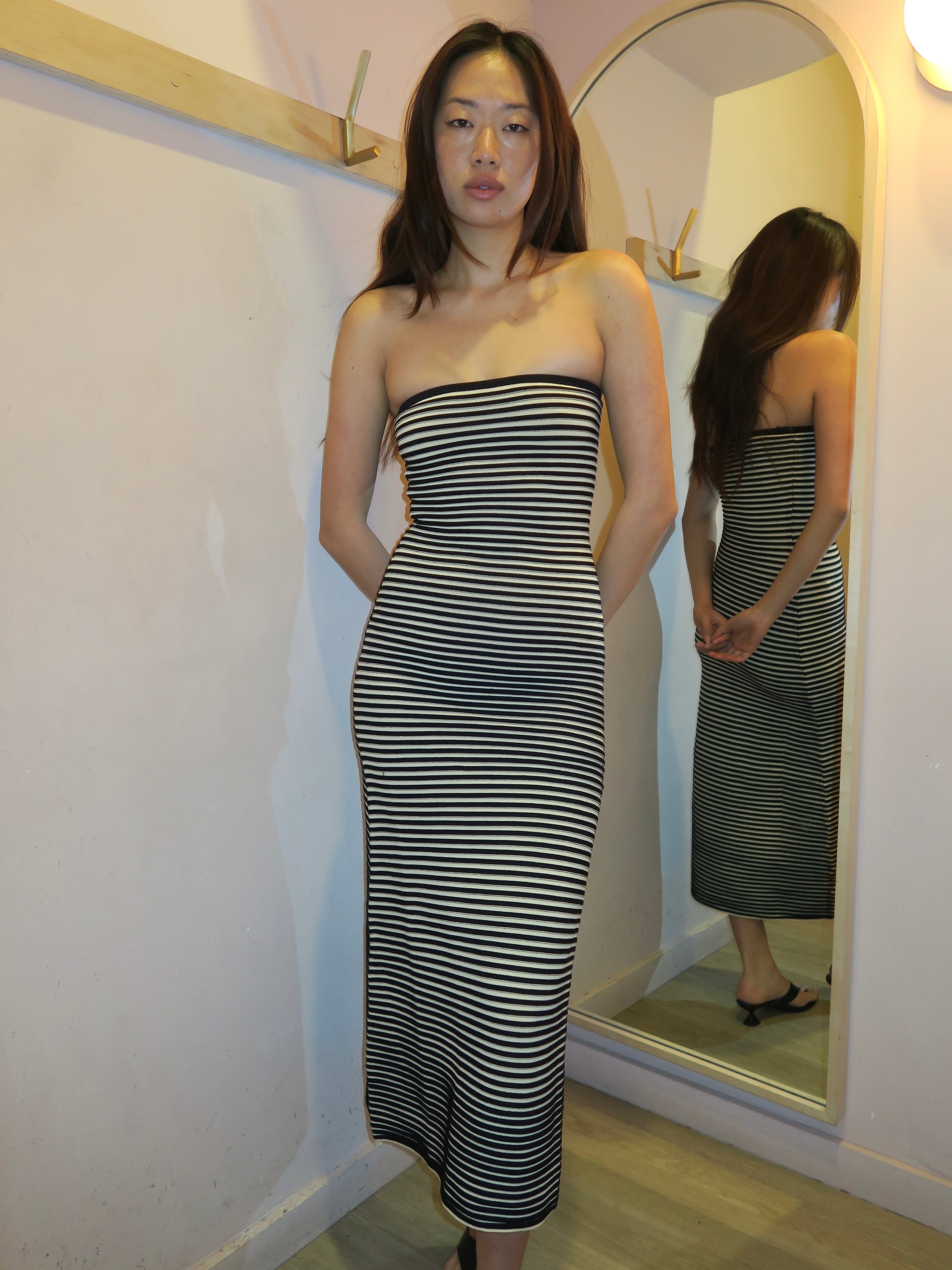 Sunmor Knit Maxi Dress in Unique Noir