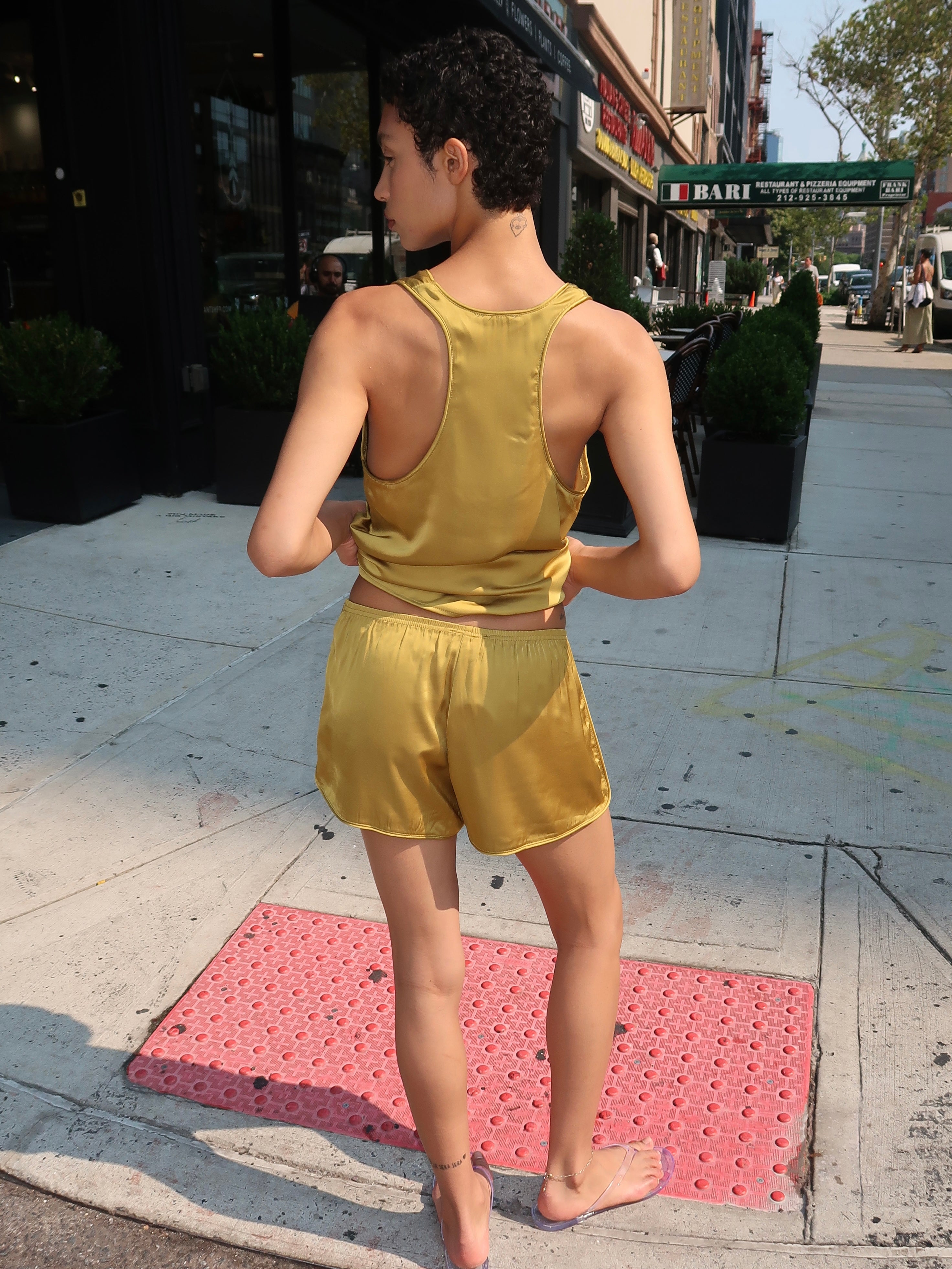 Paul Silky Shorts in Chartreuse