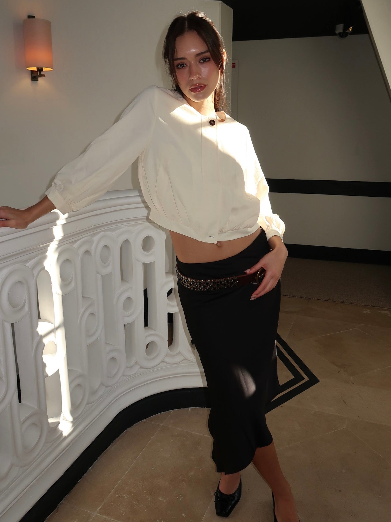 Berlin Midi Skirt in Black