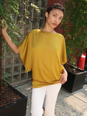 Sarra Flowy Top in Old Gold