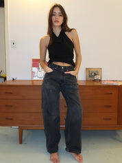 90s Trouser Jean in Black