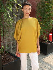 Sarra Flowy Top in Old Gold
