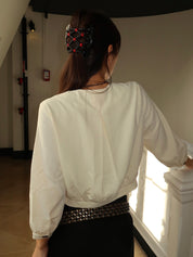 Talula Cropped Jacket in Butter