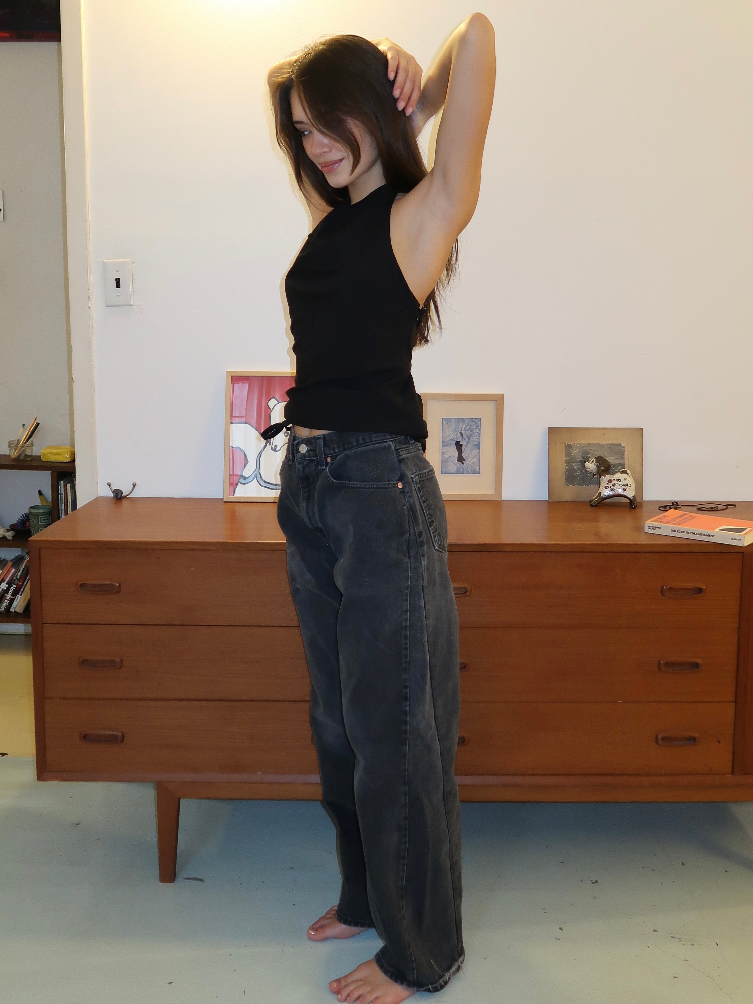 90s Trouser Jean in Black